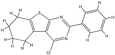 4-chloro-2-phenyl-5,6,7,8-tetrahydro-[1]benzothiolo[2,3-d]pyrimidine Structure