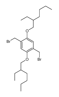 1,4-bis(bromomethyl)-2,5-bis(2-ethylhexoxy)benzene结构式
