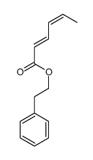phenethyl hexa-2,4-dienoate结构式