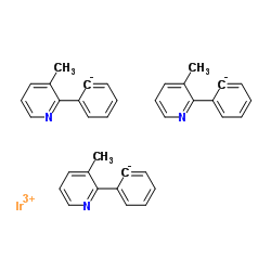 Tris(3-methyl-2-phenylpyridine)iridium(III)结构式