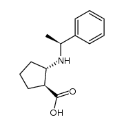 (1S,2S)-2-((S)-1-phenylethylamino)cyclopentanecarboxylic acid hydrochloride结构式