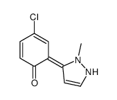 4-氯-2-(1-甲基-1H-吡唑-5-基)苯酚结构式