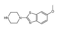 6-methoxy-2-piperazin-1-yl-1,3-benzothiazole结构式