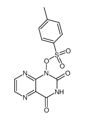 1-(toluene-4-sulfonyloxy)-1H-pteridine-2,4-dione Structure