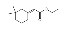 (E)-2-(3,3-Dimethylcyclohexylidene)acetic acid ethyl ester结构式
