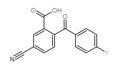 5-Cyano-2-(4-fluorobenzoyl)benzoic Acid Structure