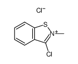 3-Chlor-2-methyl-1,2-benzisothiazoliumchlorid Structure