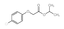 propan-2-yl 2-(4-chlorophenoxy)acetate结构式