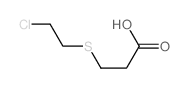 3-(2-chloroethylsulfanyl)propanoic acid structure