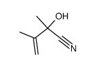 3-Hydroxy-3-cyan-2-methyl-but-1-en结构式