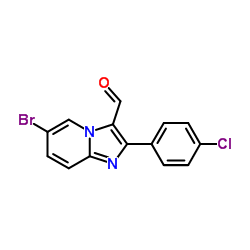 6-Bromo-2-(4-chlorophenyl)imidazo[1,2-a]pyridine-3-carbaldehyde Structure