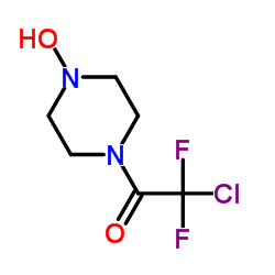 2-Chloro-2,2-difluoro-1-(4-hydroxy-1-piperazinyl)ethanone结构式