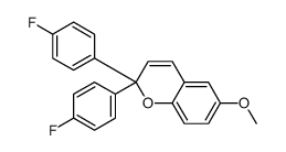 2,2-bis(4-fluorophenyl)-6-methoxychromene Structure