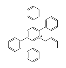 1-but-2-enyl-2,3,5,6-tetraphenylpyridin-1-ium结构式