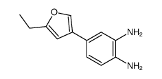 4-(5-ethylfuran-3-yl)benzene-1,2-diamine结构式