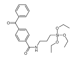 4-benzoyl-N-(3-triethoxysilylpropyl)benzamide结构式