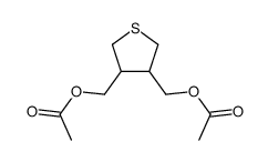 3,4-bis-acetoxymethyl-tetrahydro-thiophene Structure