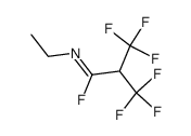 N-ethyl-3,3,3-trifluoro-2-(trifluoromethyl)propanimidoyl fluoride结构式