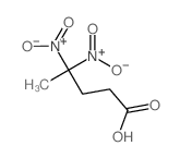 Pentanoicacid, 4,4-dinitro- structure