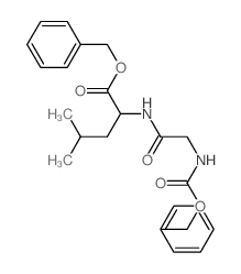 benzyl 4-methyl-2-[(2-phenylmethoxycarbonylaminoacetyl)amino]pentanoate结构式