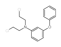 N,N-bis(2-chloroethyl)-3-phenoxy-aniline structure