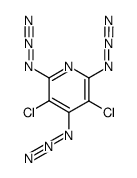 2,4,6-triazido-3,5-dichloropyridine Structure