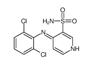 4-(2,6-dichloroanilino)pyridine-3-sulfonamide结构式