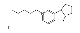 3-[(2S)-1-methylpyrrolidin-2-yl]-1-pentylpyridin-1-ium,iodide结构式