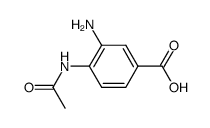 4-Acetylamino-3-aminobenzoic acid Structure