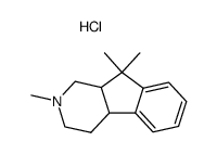 2,9,9-trimethyl-2,3,4,4a,9,9a-hexahydro-1H-indeno[2,1-c]pyridine hydrochloride结构式