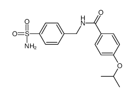4-propan-2-yloxy-N-[(4-sulfamoylphenyl)methyl]benzamide结构式