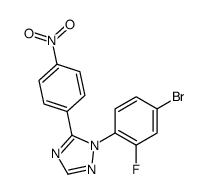 1-(4-bromo-2-fluorophenyl)-5-(4-nitrophenyl)-1,2,4-triazole Structure