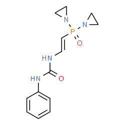 Bis(1-aziridinyl)[2-(3-phenylureido)vinyl]phosphine oxide Structure