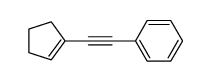 2-(cyclopenten-1-yl)ethynylbenzene Structure