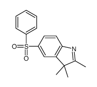 2,3,3-trimethyl-5-(phenylsulphonyl)-3H-indole结构式