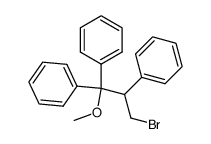 1,1',1''-[1-(Bromomethyl)-2-methoxy-1-ethanyl-2-ylidene]trisbenzene Structure