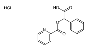2-phenyl-2-(pyridine-2-carbonyloxy)acetic acid,hydrochloride结构式