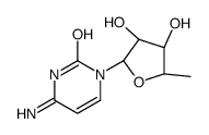 4-amino-1-[(2R,3R,4S,5R)-3,4-dihydroxy-5-methyloxolan-2-yl]pyrimidin-2-one结构式