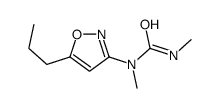 1,3-dimethyl-1-(5-propyl-1,2-oxazol-3-yl)urea结构式
