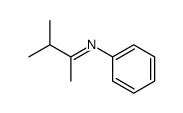 N-phenyl-(1,2-dimethylpropylidene)amine Structure