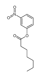 Heptanoic acid m-nitrophenyl ester Structure