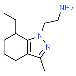 1H-Indazole-1-ethanamine,7-ethyl-4,5,6,7-tetrahydro-3-methyl-(9CI) structure
