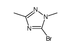 5-Bromo-1,3-dimethyl-1H-1,2,4-triazole结构式