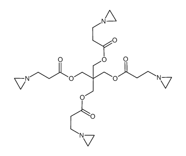 1-aziridinepropanoic acid, 2,2-bis[[3-(1-aziridinyl)-1-oxopropoxy]methyl]-1,3-propanediyl ester Structure