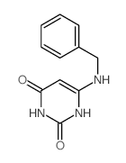 6-(benzylamino)-1H-pyrimidine-2,4-dione结构式