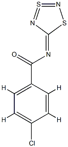 p-Chloro-N-(1,3,2,4-dithiadiazol-3-SIV-5-ylidene)benzamide结构式