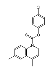 4,6-Dimethyl-2H-quinoline-1-carbothioic acid O-(4-chloro-phenyl) ester Structure