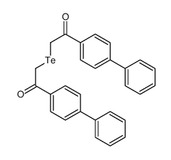 2-[2-oxo-2-(4-phenylphenyl)ethyl]tellanyl-1-(4-phenylphenyl)ethanone结构式