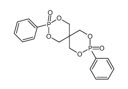 2,2'-Diphenyl-5,5'-spirobi[1,3,2-dioxaphosphorinane]2,2'-dioxide Structure