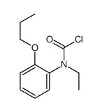 N-ethyl-N-(2-propoxyphenyl)carbamoyl chloride Structure